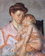 Mary Cassatt Sleeping deeply Child Sweden oil painting artist